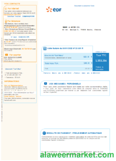 EDF France Electricity utility business bill   SCR